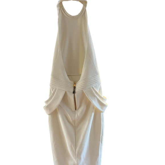 ZHIVAGO Rise Textured Halter Dress White 4 NWT - Picture 7 of 13
